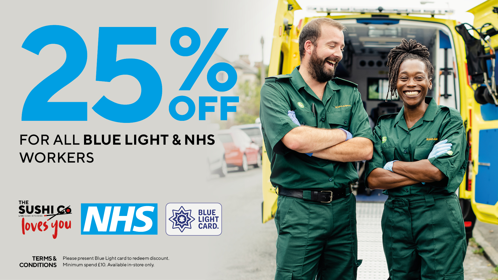 For All Blue And NHS Workers 25% OFF