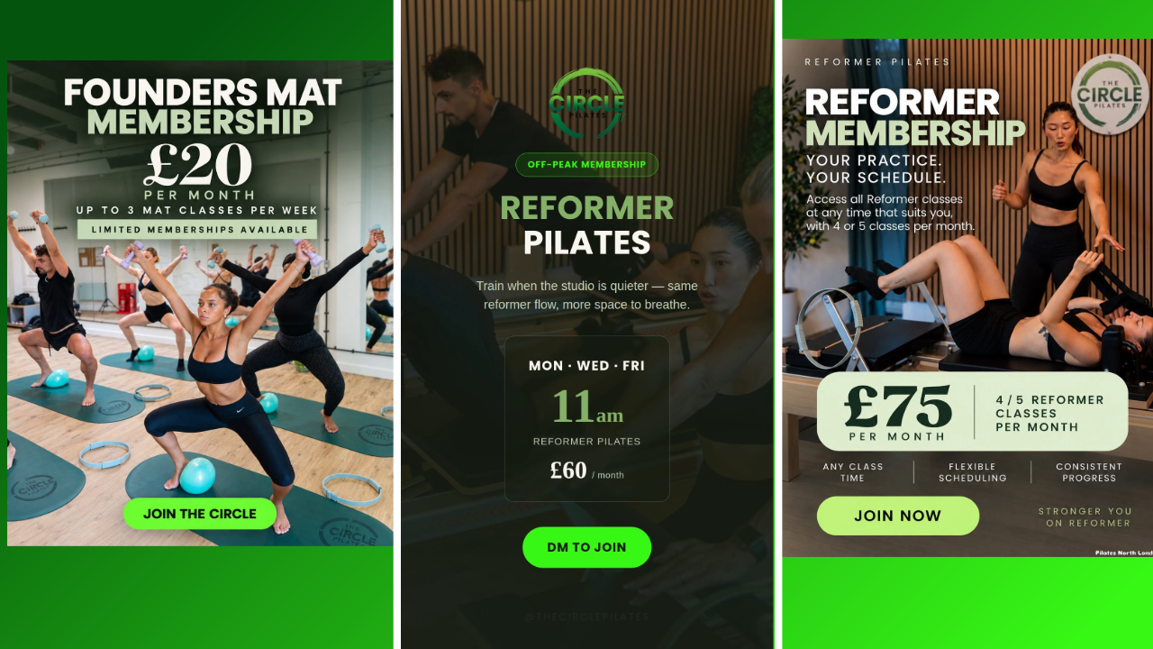 The Circle Pilates — Founding Memberships from £20/mo, Holloway